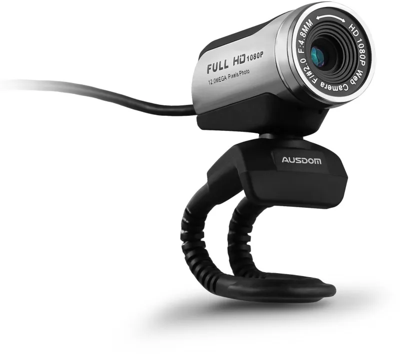 Webkamera Ausdom AW615, s rozlíšením Full HD (1920 x 1080 px), uhol záberu 90 °, vstavaný