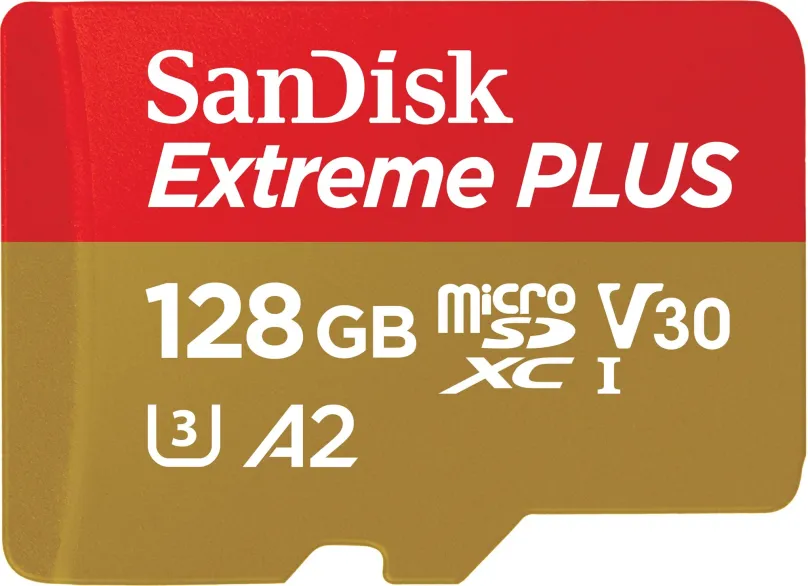 Pamäťová karta SanDisk microSDXC 128GB Extreme PLUS + Rescue PRO Deluxe + SD adaptér