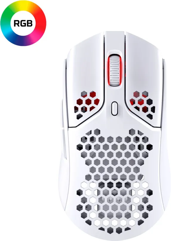 Herná myš HyperX Pulsefire Haste Wireless Gaming Mouse White