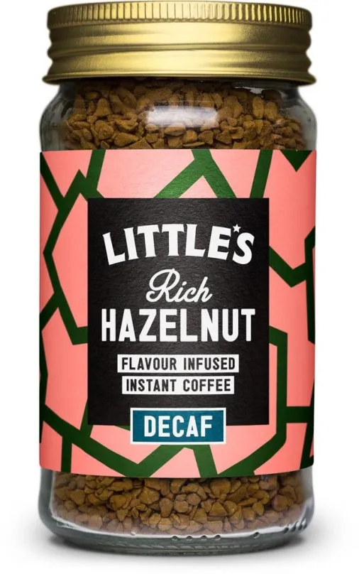 Káva Little's Bezkofeínová instatná káva s príchuťou orieška