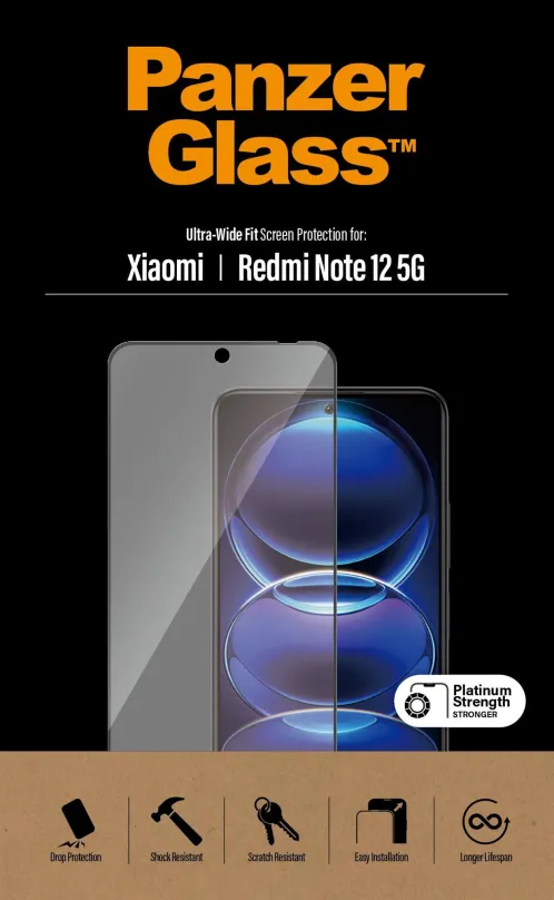 Ochranné sklo PanzerGlass Xiaomi Redmi Note 12 5G/ Poco X5, pre Xiaomi Poco X5 5G a Redmi