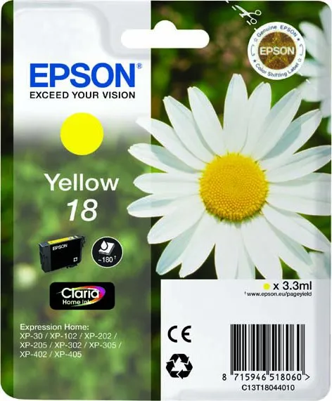 Cartridge Epson T1804 žltá