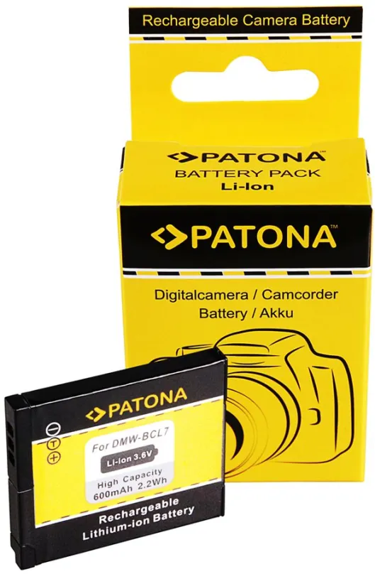 Batérie pre fotoaparát Paton pre Panasonic DMW-BCL7E 600mAh