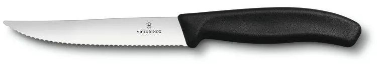 Kuchynský nôž Victorinox steakový nôž, plast, vlnkové ostrie 12cm