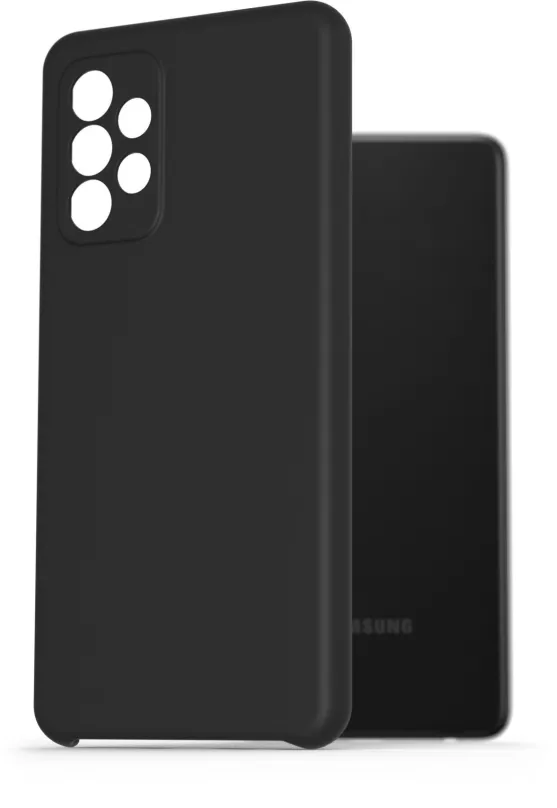 Kryt na mobil AlzaGuard Premium Liquid Silicone Case pre Samsung Galaxy A52/A52 5G/A52s čierne