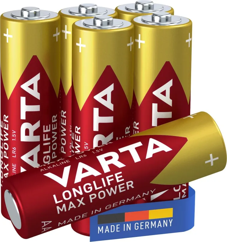 Jednorazová batéria VARTA alkalická batéria Longlife Max Power AA 4+2ks