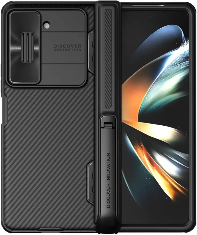 Kryt na mobil Nillkin CamShield FOLD Stand Zadný Kryt pre Samsung Galaxy Z Fold 5 Black