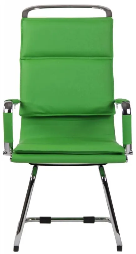 Konferenčná stolička BHM GERMANY Bedford, syntetická koža, zelená