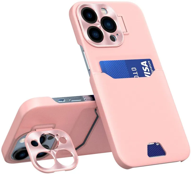 Kryt na mobil MG Leather Stand pre Samsung Galaxy S23 Ultra, ružový