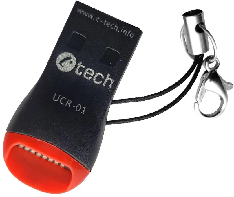 Čítačka kariet C-tech UCR-01, USB 2.0 TYPE A, micro SD