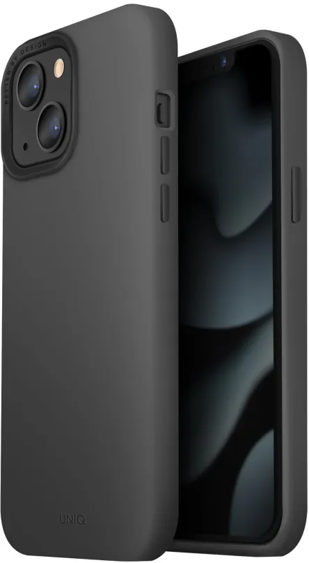 Kryt na mobil UNIQ Hybrid Lino Hue kryt s MagSafe pre iPhone 13 sivý