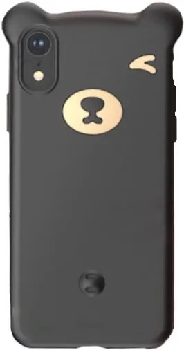 Kryt na mobil Baseus Bear Silicone Case pre iPhone Xr 6.1 "Black
