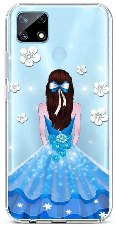Kryt na mobil TopQ Realme 7i silikón Blue Princess 62499