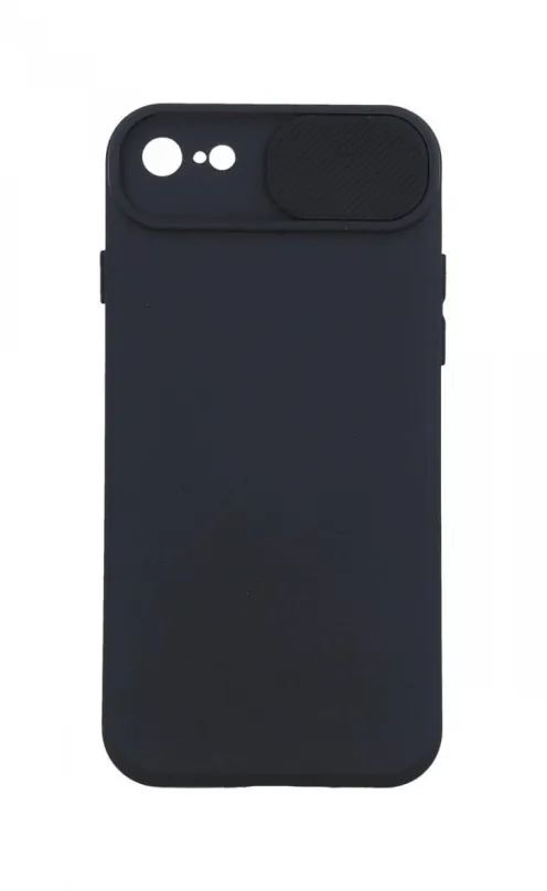 Kryt na mobil TopQ Kryt Camshield Soft iPhone SE 2022 čierny 76443