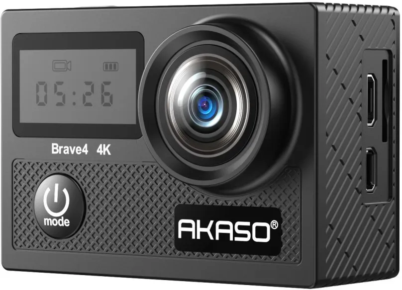 Outdoorová kamera Akaso Brave 4, 4K/24 fps, 2“ displej, elektronická EIS stabilizácia, uho