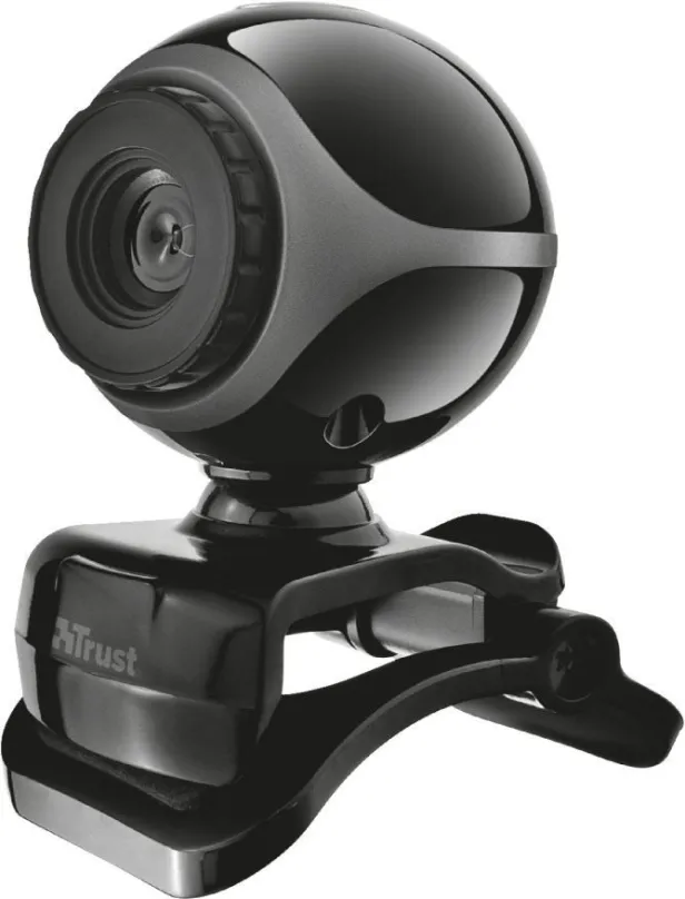 Webkamera Trust Exis Webcam, čierno-strieborná
