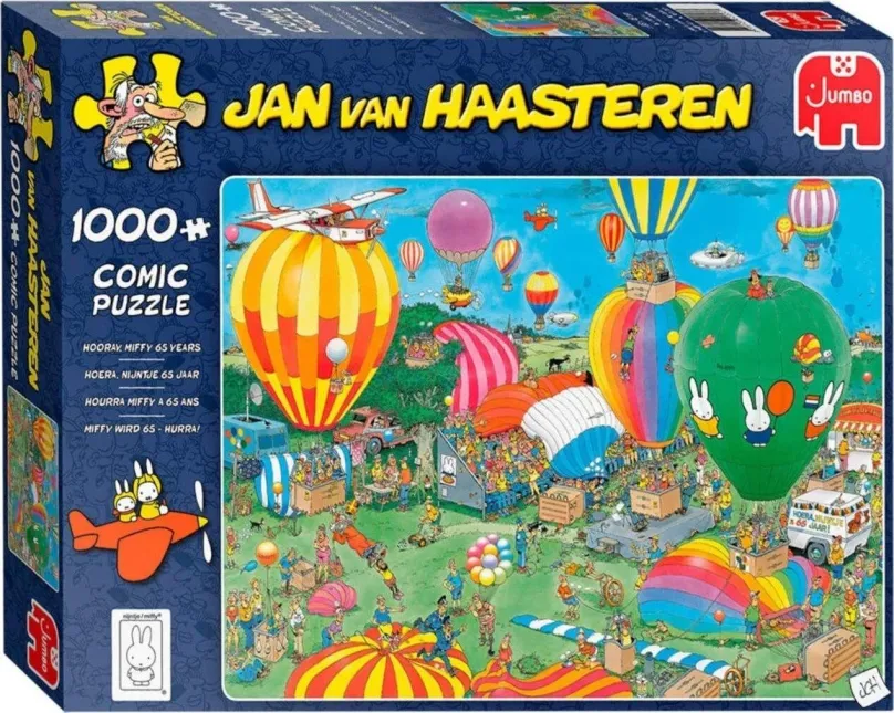 Puzzle Jumbo Puzzle Miffy oslavuje 65 rokov, hurá! 1000 dielikov