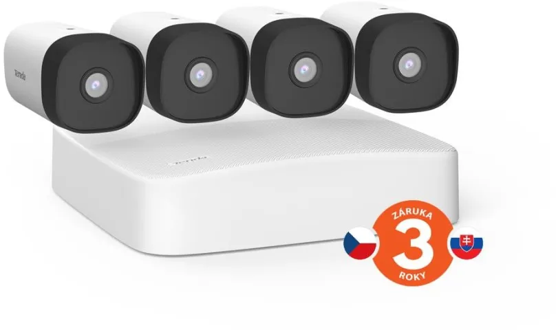 Kamerový systém K4P-4TR Video PoE Security Kit 4MP - káblový PoE kamerový systém, rekordér + 4x kamera 2560 x