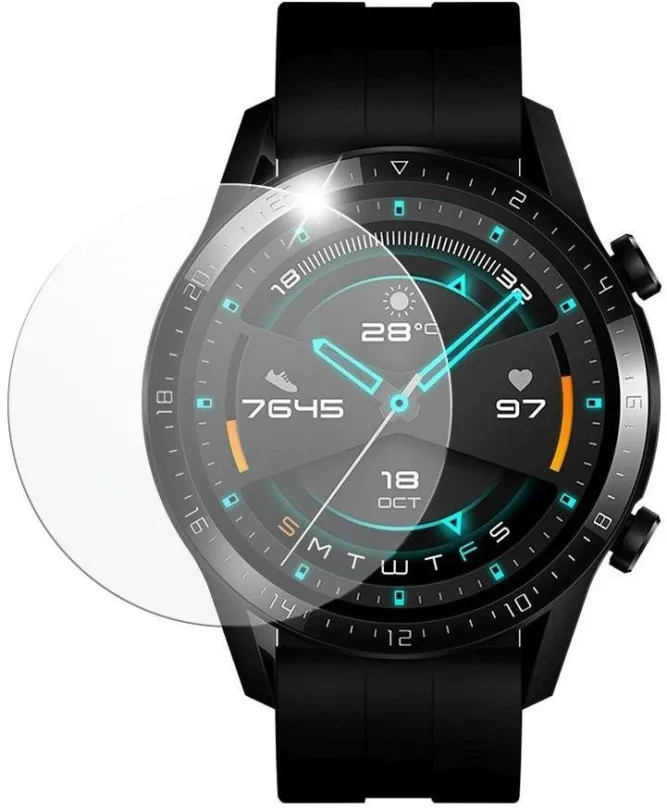 Ochranné sklo FIXED pre smartwatch Huawei Watch GT 2 (46 mm) 2 ks v balení číre