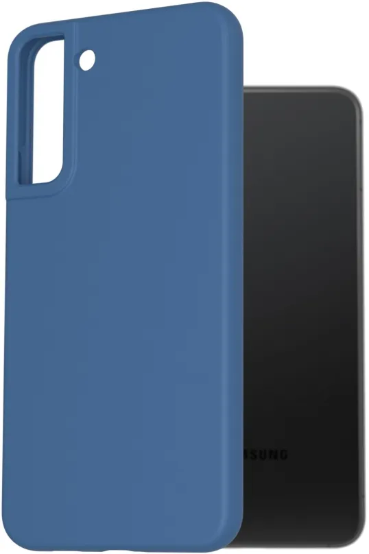 Kryt na mobil AlzaGuard Premium Liquid Silicone Case pre Samsung Galaxy S22 Plus modré