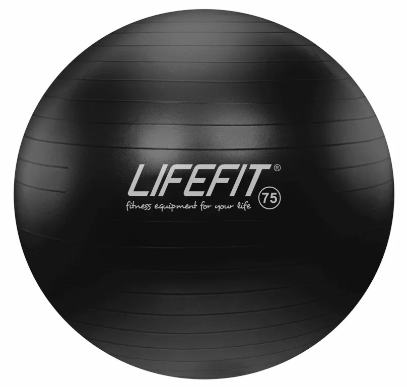 Fitlopta Lifefit anti-burst 75 cm, čierny