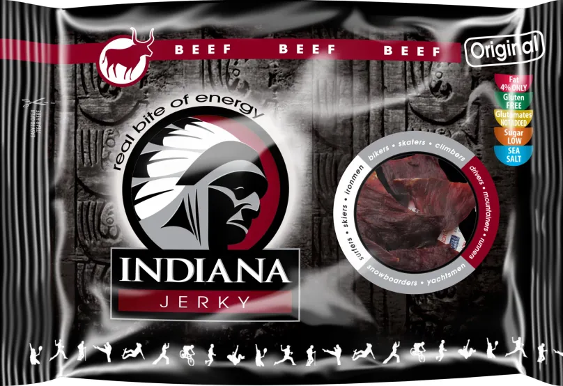 Sušené mäso Indiana Jerky beef Original 100g