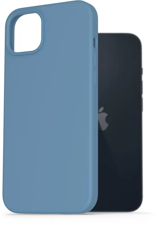 Kryt na mobil AlzaGuard Premium Liquid Silicone Case pre iPhone 14 Plus modré