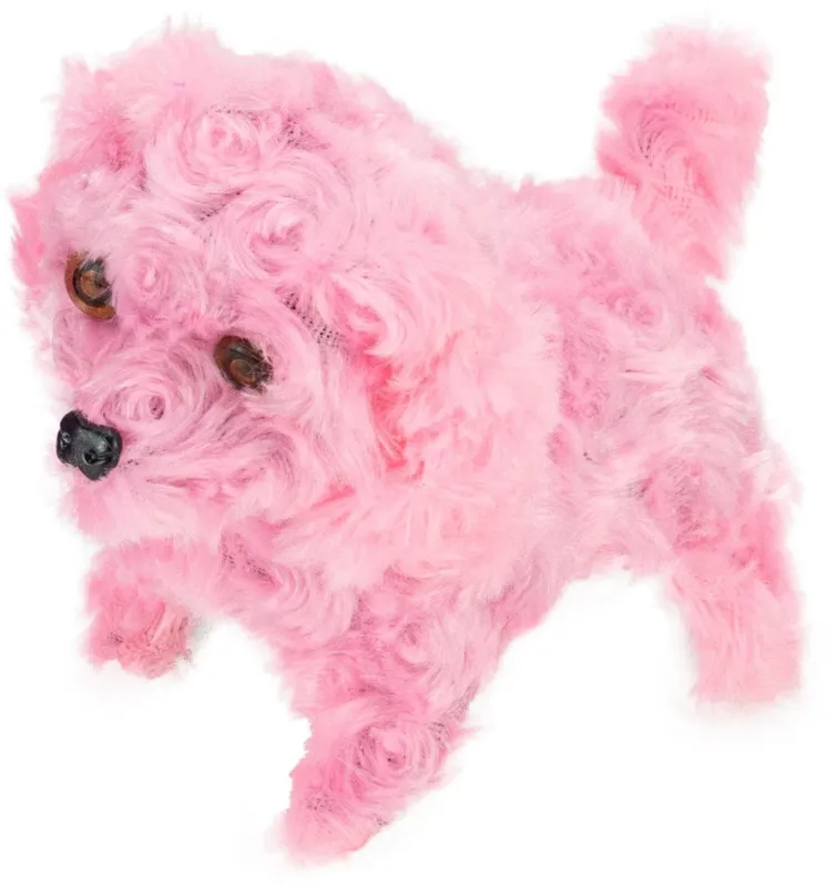 Interaktívna hračka Vergionic 0477 Interaktívny psík chodiaci a štekací svetlo ružový