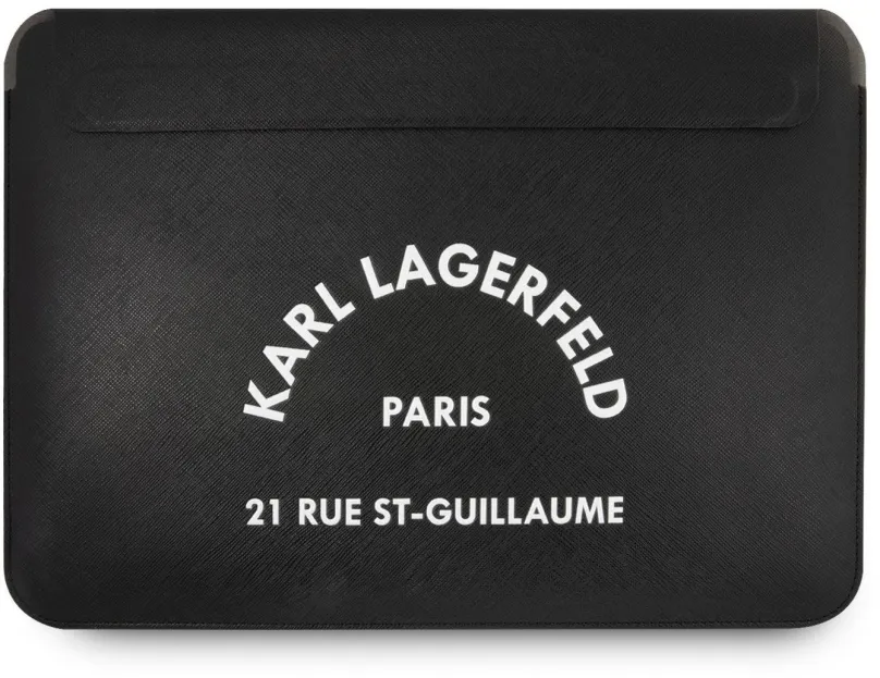 Puzdro na notebook Karl Lagerfeld Saffiano RSG Embossed Computer Sleeve 16" Black