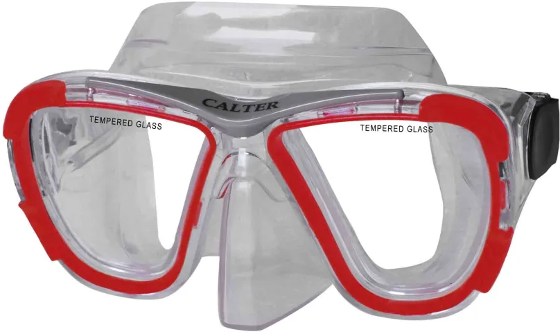Potápačské okuliare Calter Potápačská maska ​​Senior 238P, červená