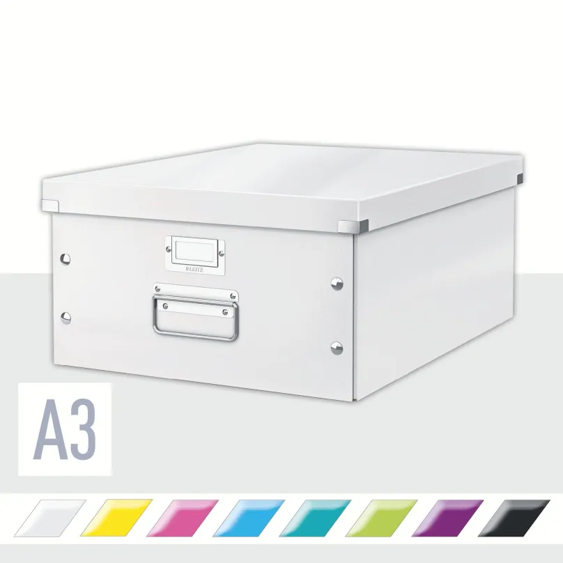 Archivačná krabica LEITZ WOW Click & Store A3 36.9 x 20 x 48.2 cm, biela