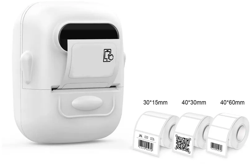 Tlačiareň štítkov IMMAX Bluetooth Smart tlačiareň štítkov DTS01 + samolepiace etikety DTS02 + DTS04