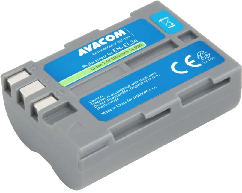 Batéria pre fotoaparát Avacom za Nikon EN-EL3E Li-Ion 7.4V 2000mAh 14.8Wh
