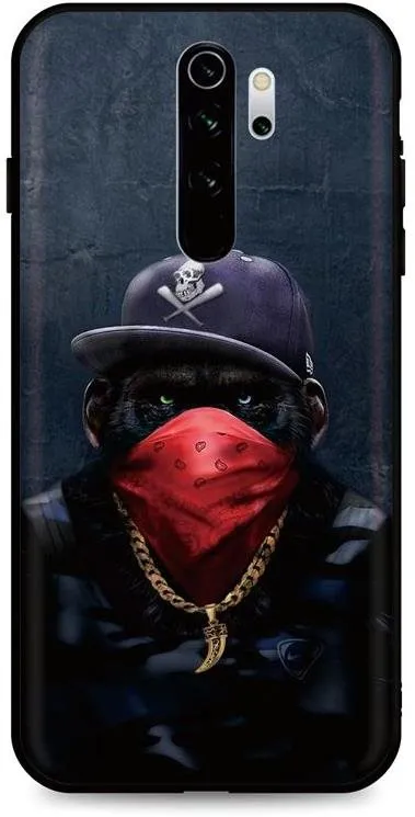 Kryt na mobil TopQ DARK Xiaomi Redmi Note 8 Pre silikón Gangster Monkey 45620