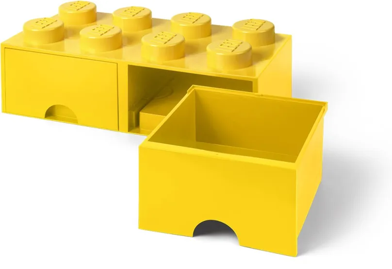 Úložný box LEGO Úložný box 8 s šuplíky - žltá