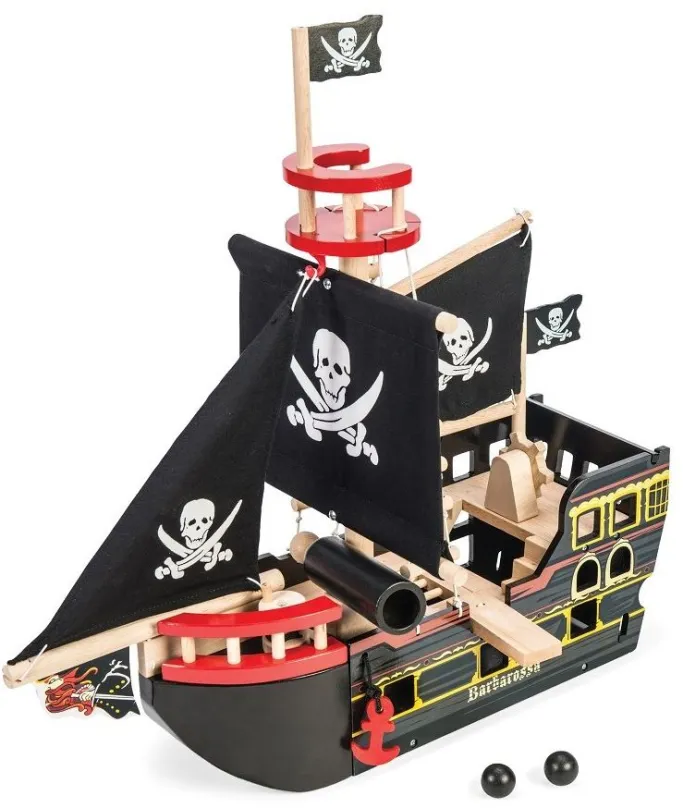 Loď Le Toy Van Pirátska loď Barbarossa