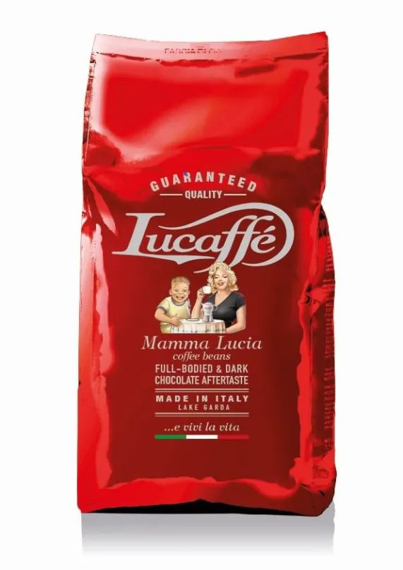 Káva Lucaffé Mamma Lucia, zrnková, 1000g, zrnková, zmes kávových odrôd, pôvod Zmes rôzne