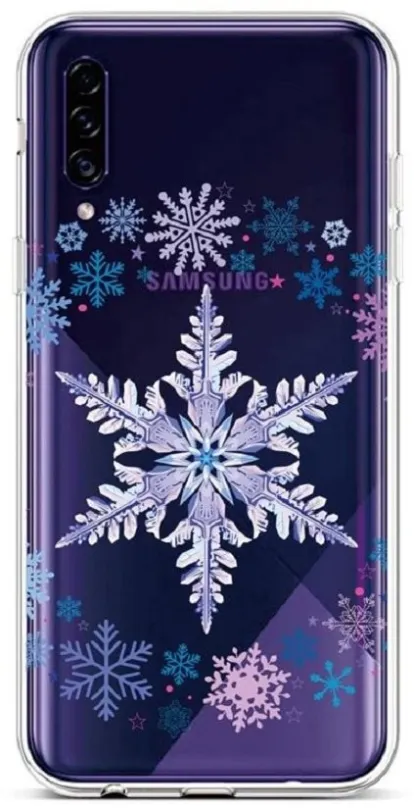 Kryt na mobil TopQ Samsung A30s silikón Snowflake 45274