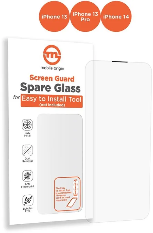 Ochranné sklo Mobile Origin Orange Screen Guard Spare Glass iPhone 14/13 Pro/13, pre Apple