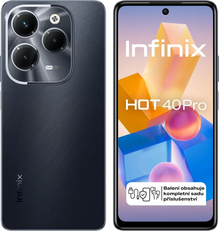 Mobilný telefón Infinix Hot 40 Pro 8GB/256GB čierny