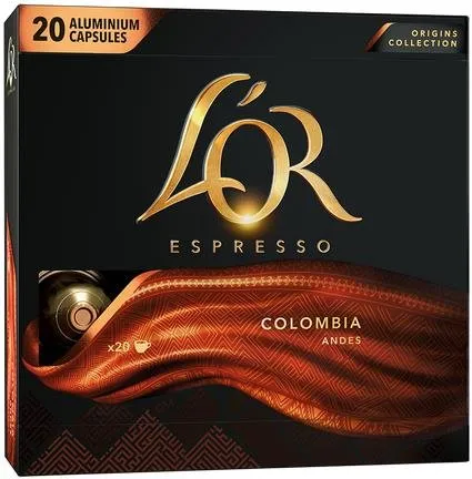 Kávové kapsule L'OR Espresso Colombia 20ks kapsúl, kompatibilné s kávovarmi Nespresso