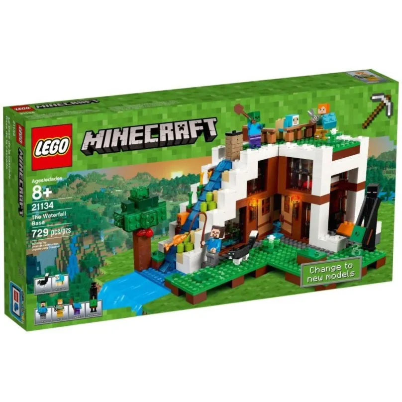 LEGO® Minecraft 21134 Základňa vo vodopáde
