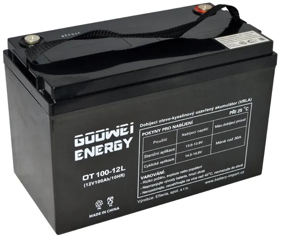 Trakčné batérie GOOWEI ENERGY OTL100-12, batérie 12V, 100Ah, DEEP CYCLE