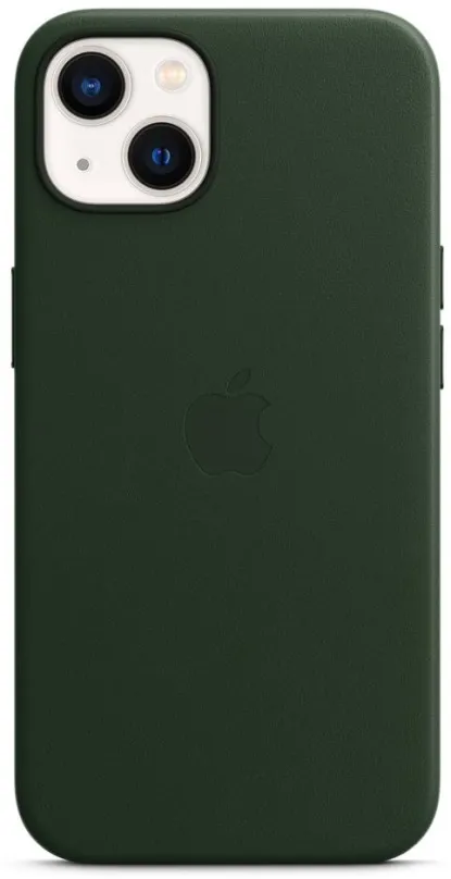 Kryt na mobil Apple iPhone 13 Kožený kryt s MagSafe sekvojovo zelený