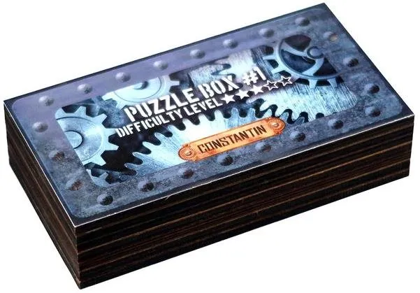 Hlavolam RECENTTOYS Puzzle Box #1, materiál drevo, stredná obtiažnosť, vhodné od 14 rokov