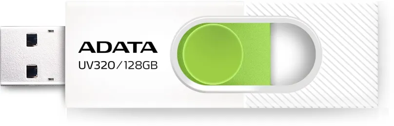 Flash disk ADATA UV320 128GB, bielo-zelená