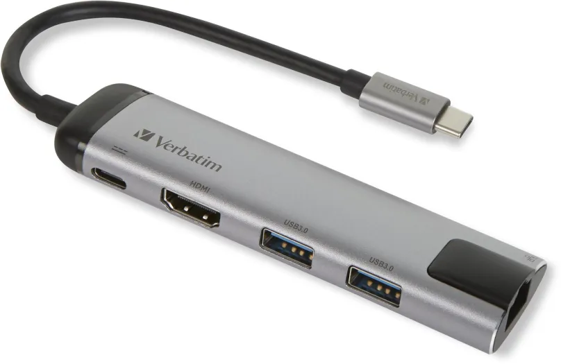 Replikátor portov VERBATIM USB-C Multiport HUB USB 3.1 GEN 1/2x USB 3.0/ HDMI/ RJ45