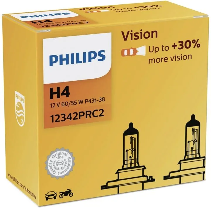 Autožiarovka PHILIPS H4 Vision 2 ks