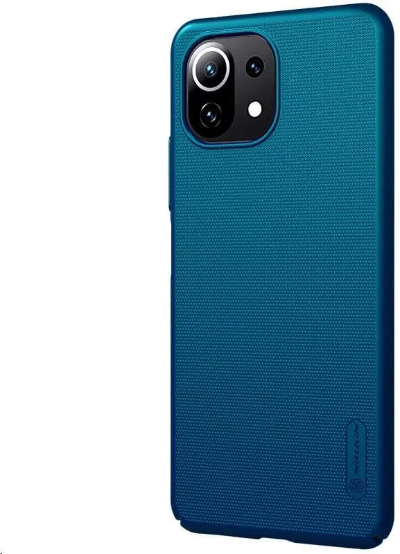 Kryt na mobil Nillkin Super Frosted pre Xiaomi Mi 11 Lite 4G/5G Peacock Blue