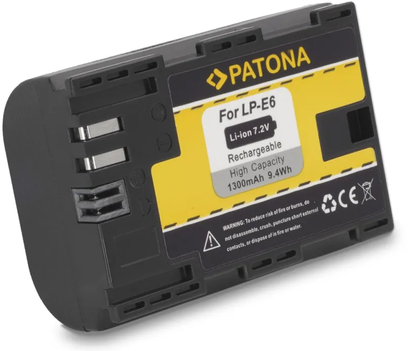 Batérie pre fotoaparát Paton pre Canon LP-E6 1300mAh Li-Ion